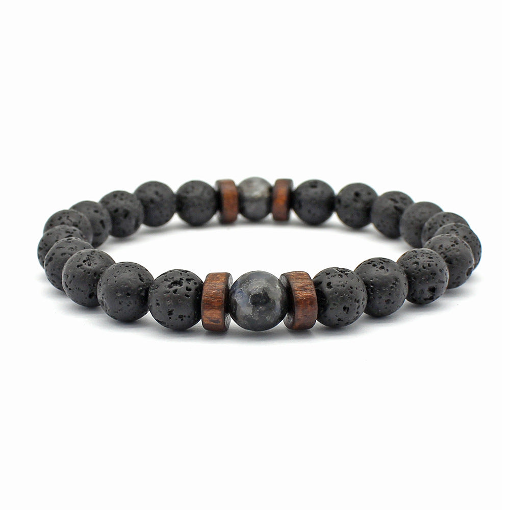 Natural Moonstone Bead Tibetan Buddha Bracelet Lava Stone Bracelets